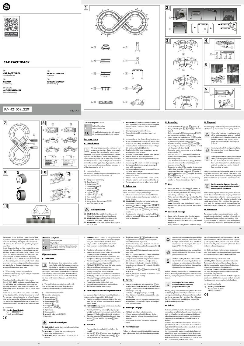Page 1 de la notice Manuel utilisateur Playtive HG09465