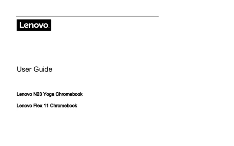 Page 1 de la notice Manuel utilisateur Lenovo Flex 11 Chromebook