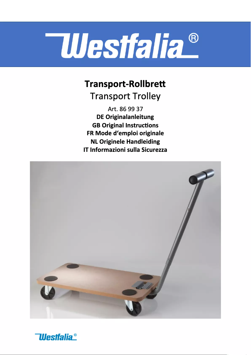 Image de la première page du manuel de l'appareil 869937