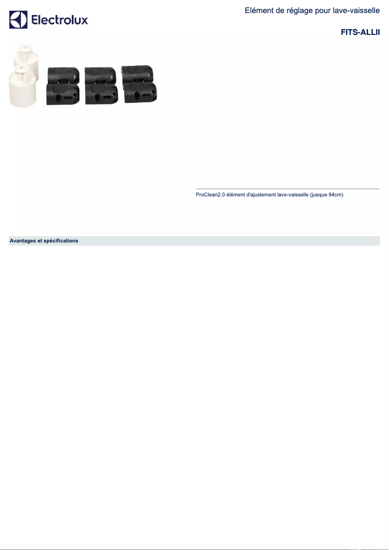 Image de la première page du manuel de l'appareil FITS-ALLII