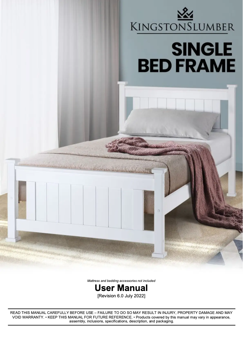 Page n°1 - Manuel utilisateur Kingston Slumber FURBDFKNGA94W