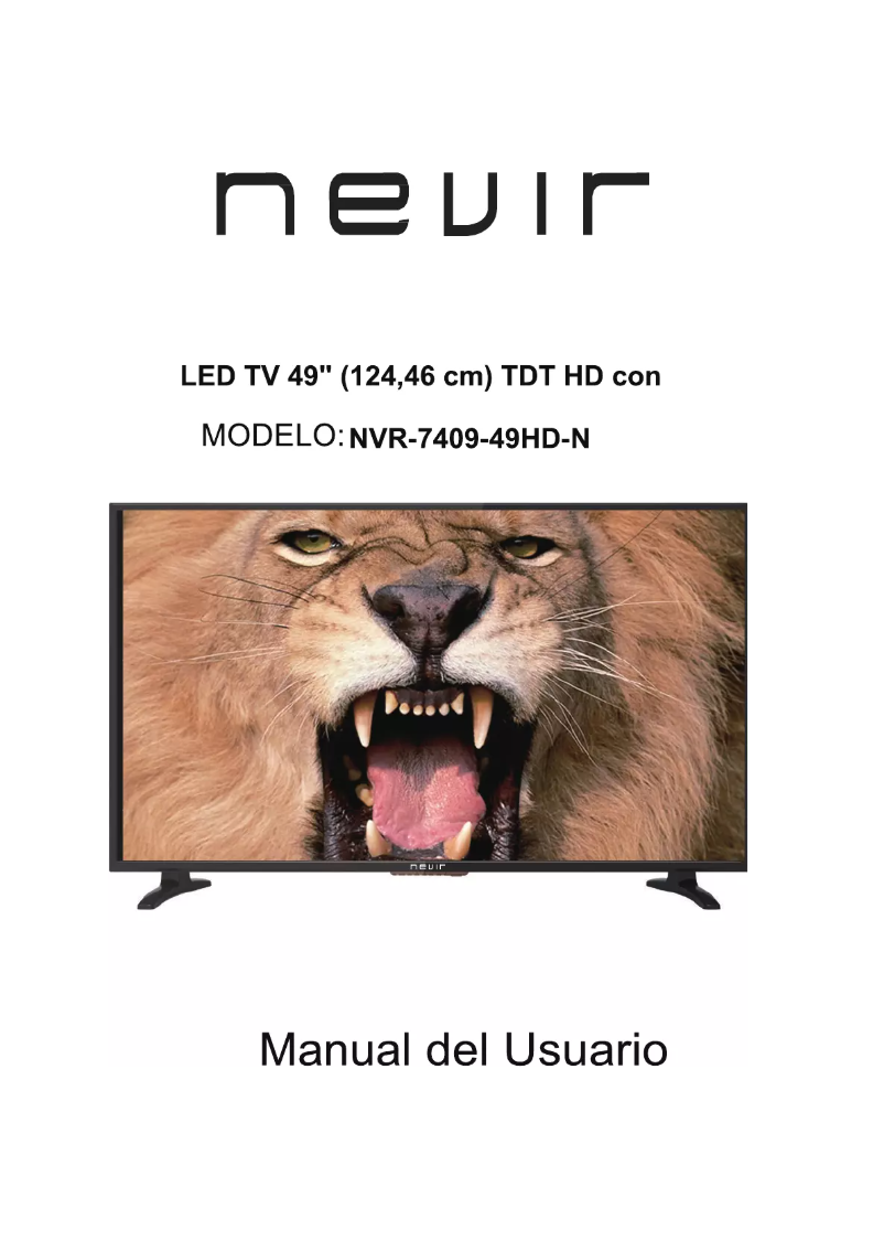 Page 1 de la notice Manuel utilisateur Nevir NVR-7409-49HD-N