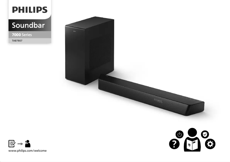 Page 1 of the manual Quick Start Guide Philips TAB7807