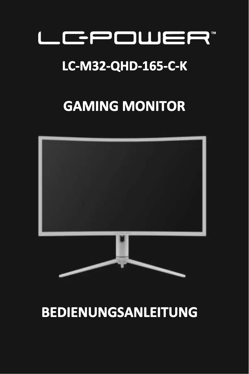 Page 1 de la notice Manuel utilisateur LC-Power LC-M32-QHD-165-C-K