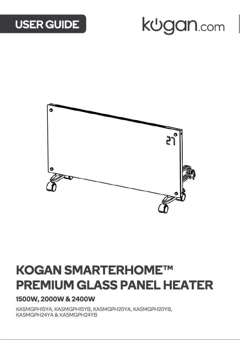 Page n°1 - Manuel utilisateur Kogan KASMGPH20YA