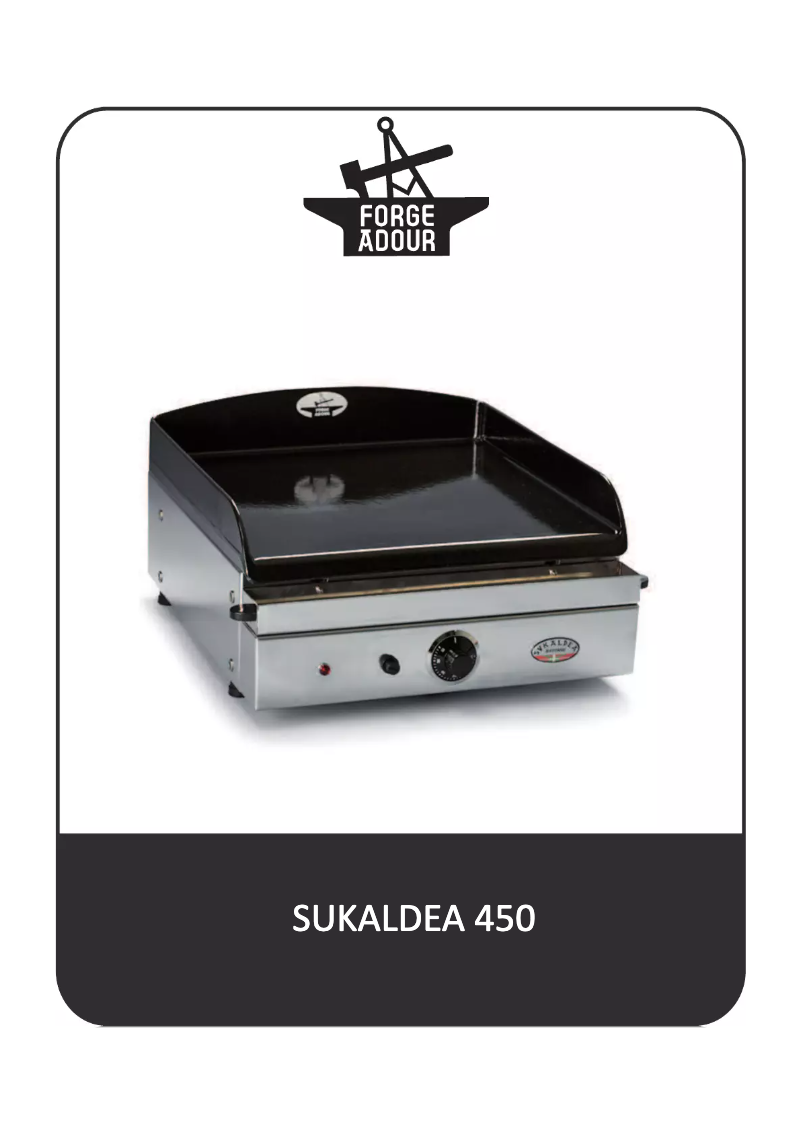 Image de la première page du manuel de l'appareil Sukaldea 450