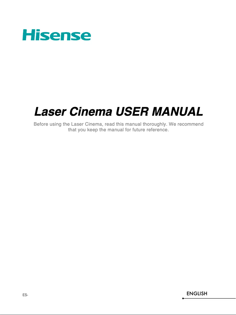 Image de la première page du manuel de l'appareil 100L5F