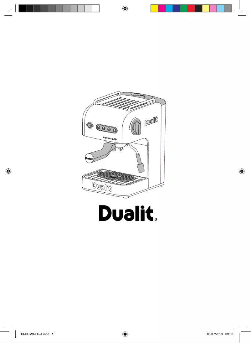Image de la première page du manuel de l'appareil Espress-auto Machine à
