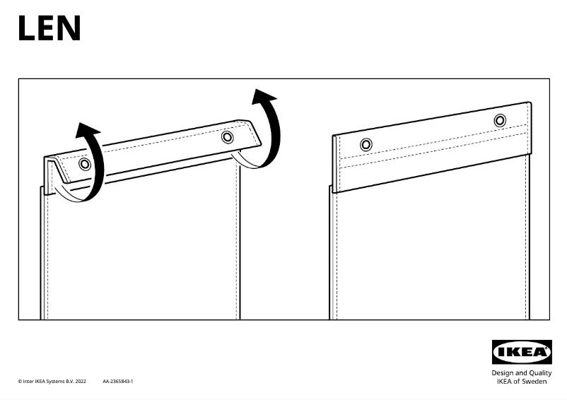 Page 1 de la notice Manuel utilisateur Ikea LEN 905.432.72
