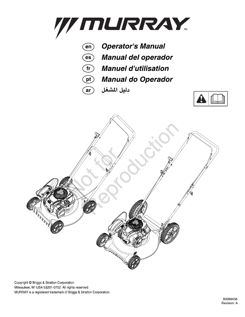 Page 1 de la notice Manuel utilisateur Murray 21P500HW