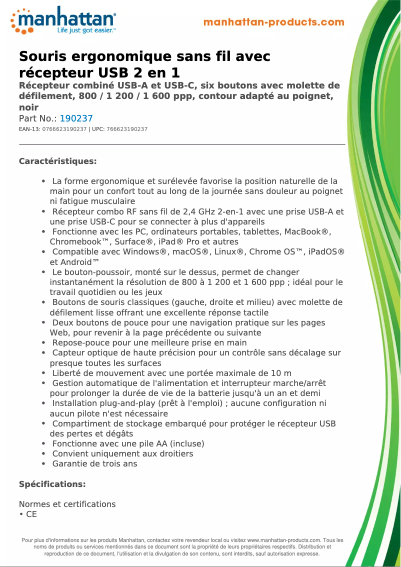 Image de la première page du manuel de l'appareil 190237