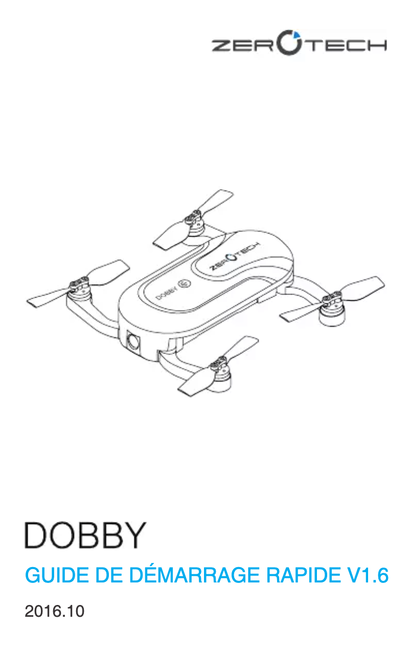 Page n°1 - Manuel utilisateur Zerotech Dobby