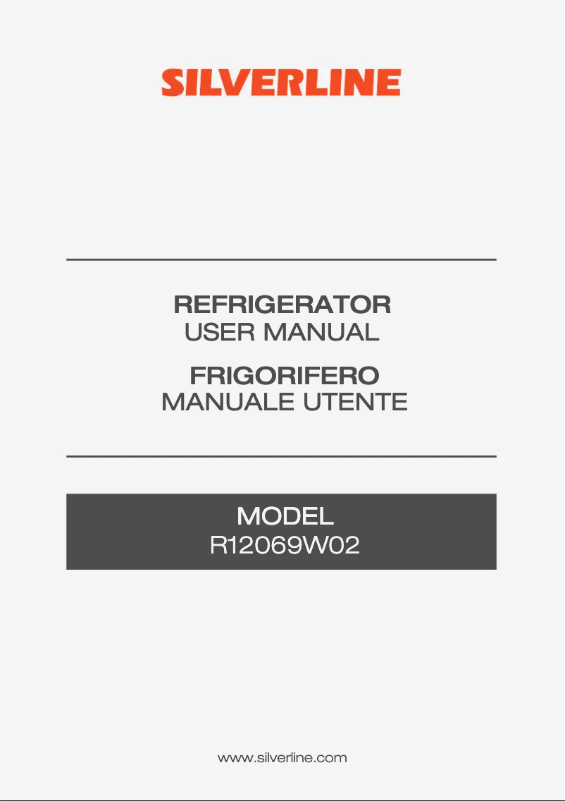 Page 1 de la notice Manuel utilisateur Silverline R12069W02