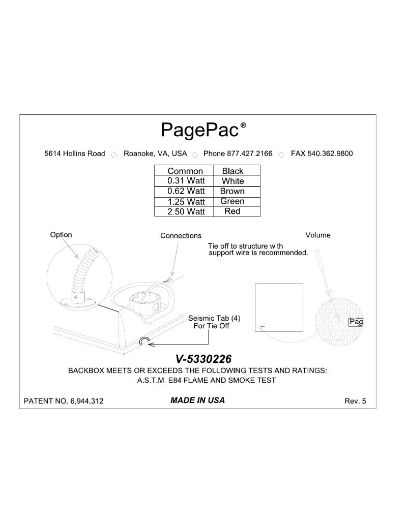 Page n°1 - Manuel utilisateur Valcom V-5330226