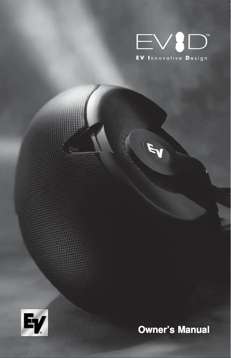 Image de la première page du manuel de l'appareil EVID 4.2T