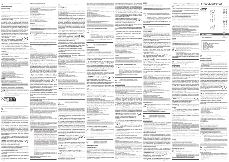 Página 1 del manual Manual de usuario Rowenta Selectium 10-in-1 Formula 1 TN944M