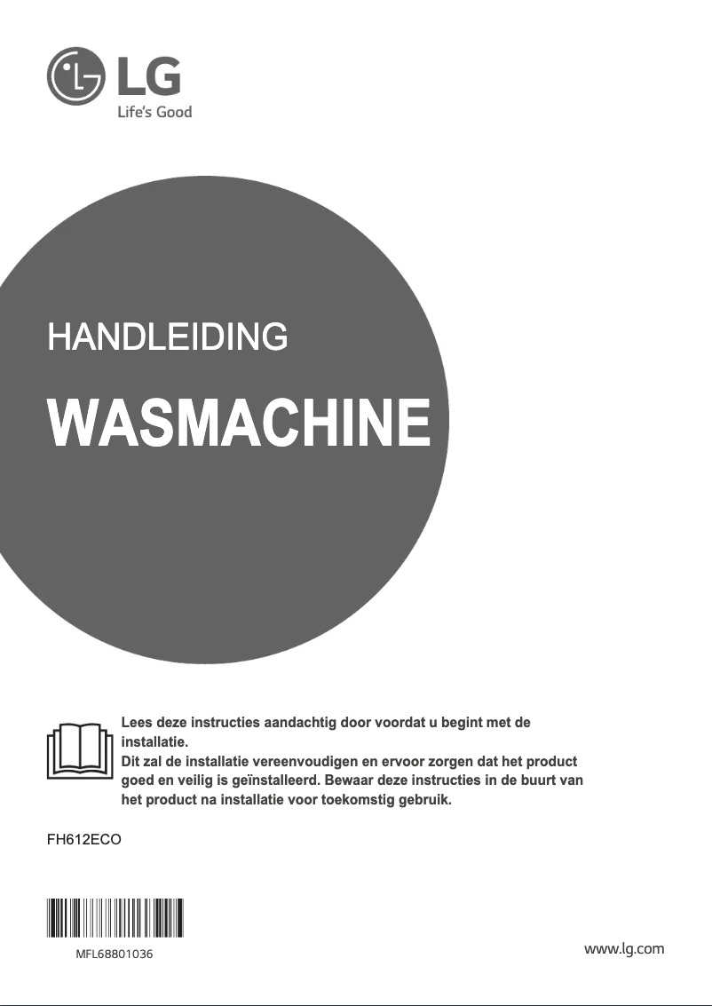 Page 1 de la notice Manuel utilisateur LG FH612ECO