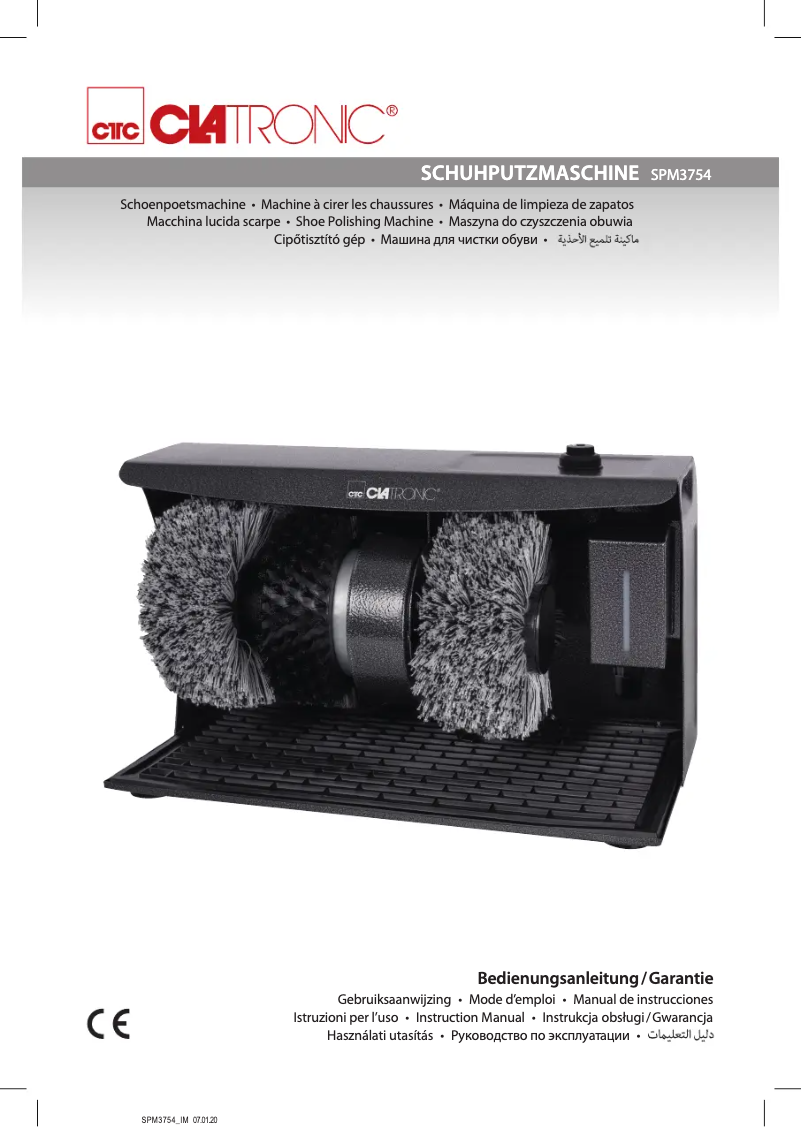 Page 1 de la notice Manuel utilisateur Clatronic SPM 3754