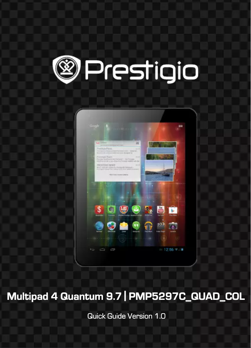 Page 1 of the manual User Manual Prestigio MultiPad 4 Quantum 9.7