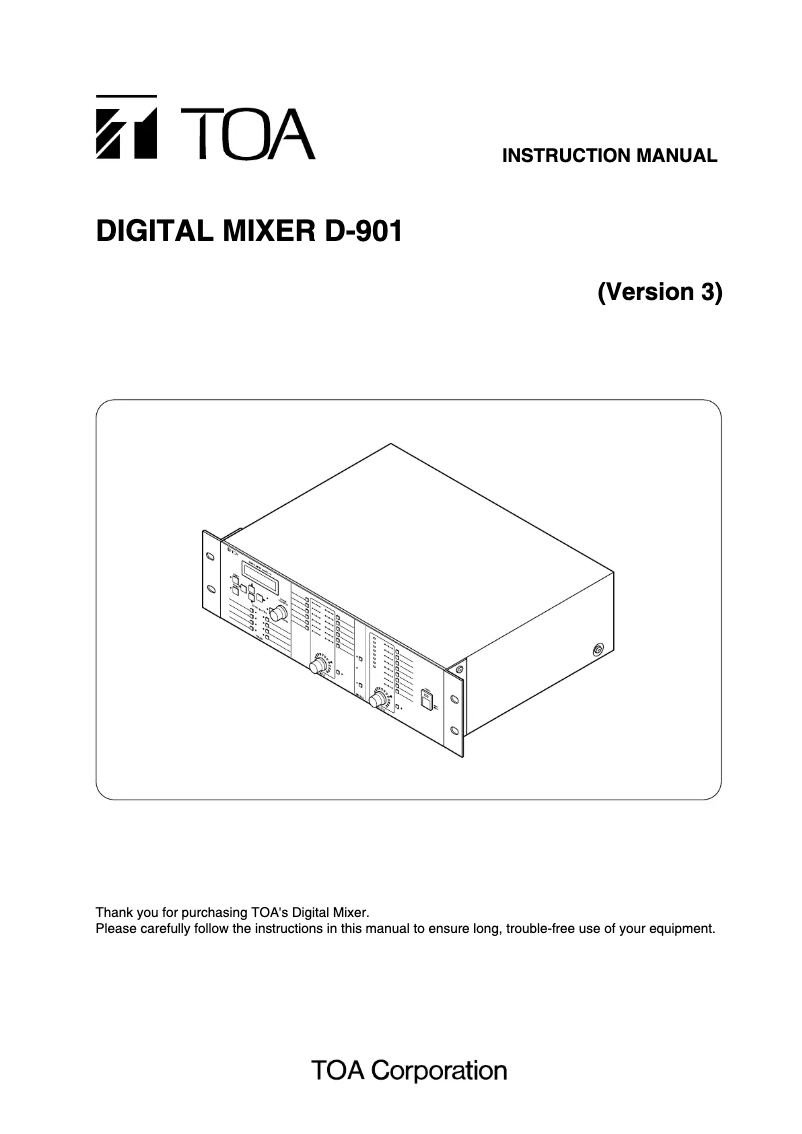 Página 1 del manual Manual de usuario TOA D-901
