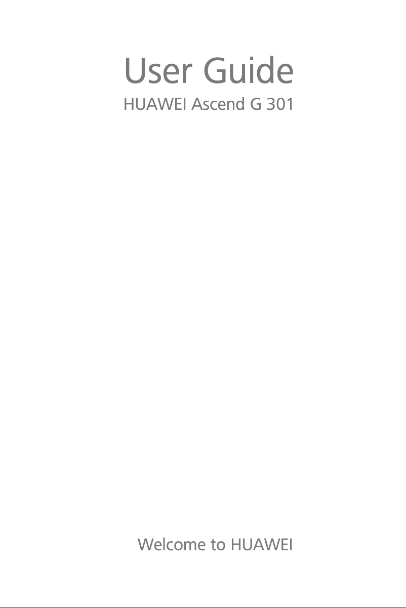 Page 1 de la notice Manuel utilisateur Huawei Ascend G301