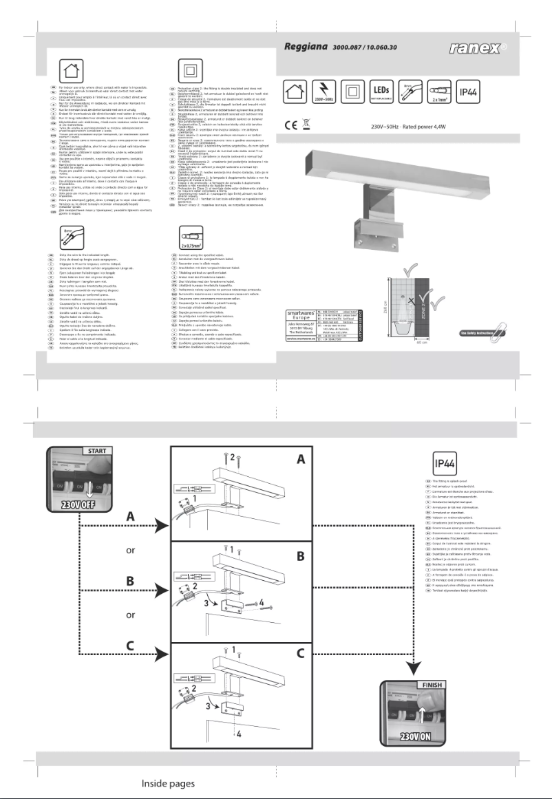 Page 1 de la notice Manuel utilisateur Ranex Reggiana 3000.087