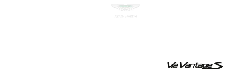 Página 1 del manual Manual de usuario Aston Martin V12 Vantage S (2015)