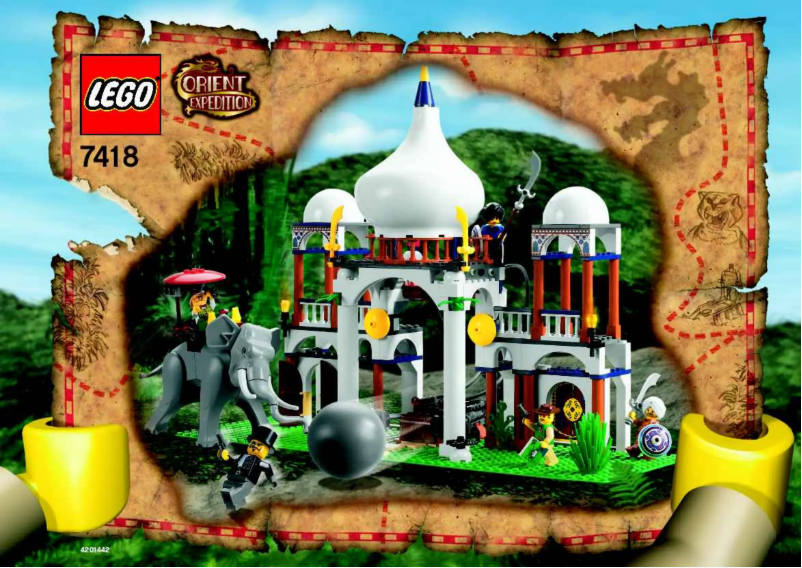 Page 1 de la notice Manuel utilisateur Lego Adventurers 7418