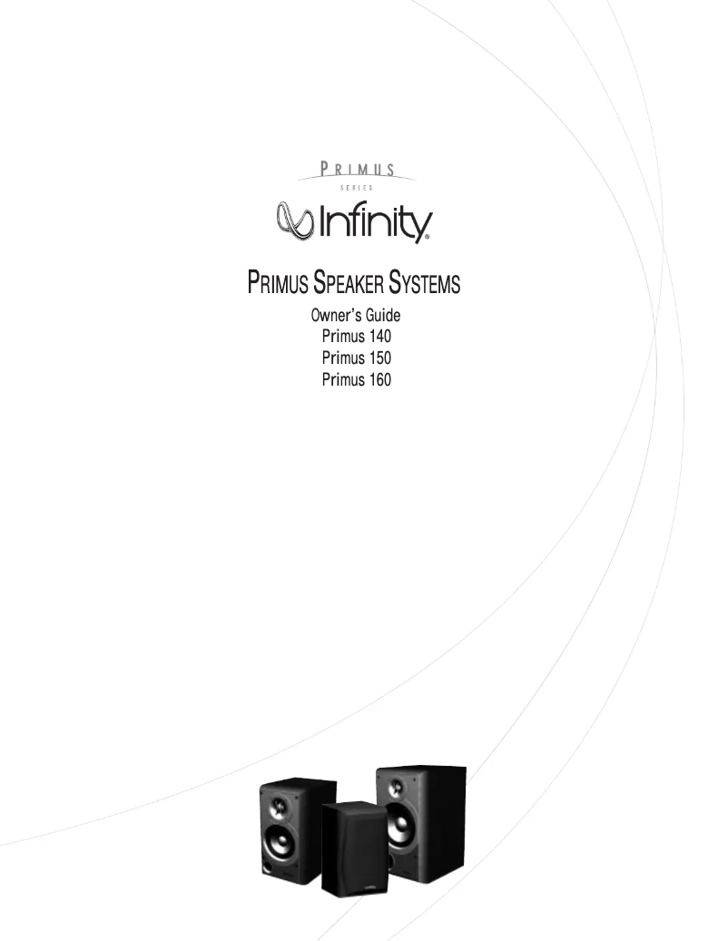 Page 1 de la notice Manuel utilisateur Infinity Primus 140