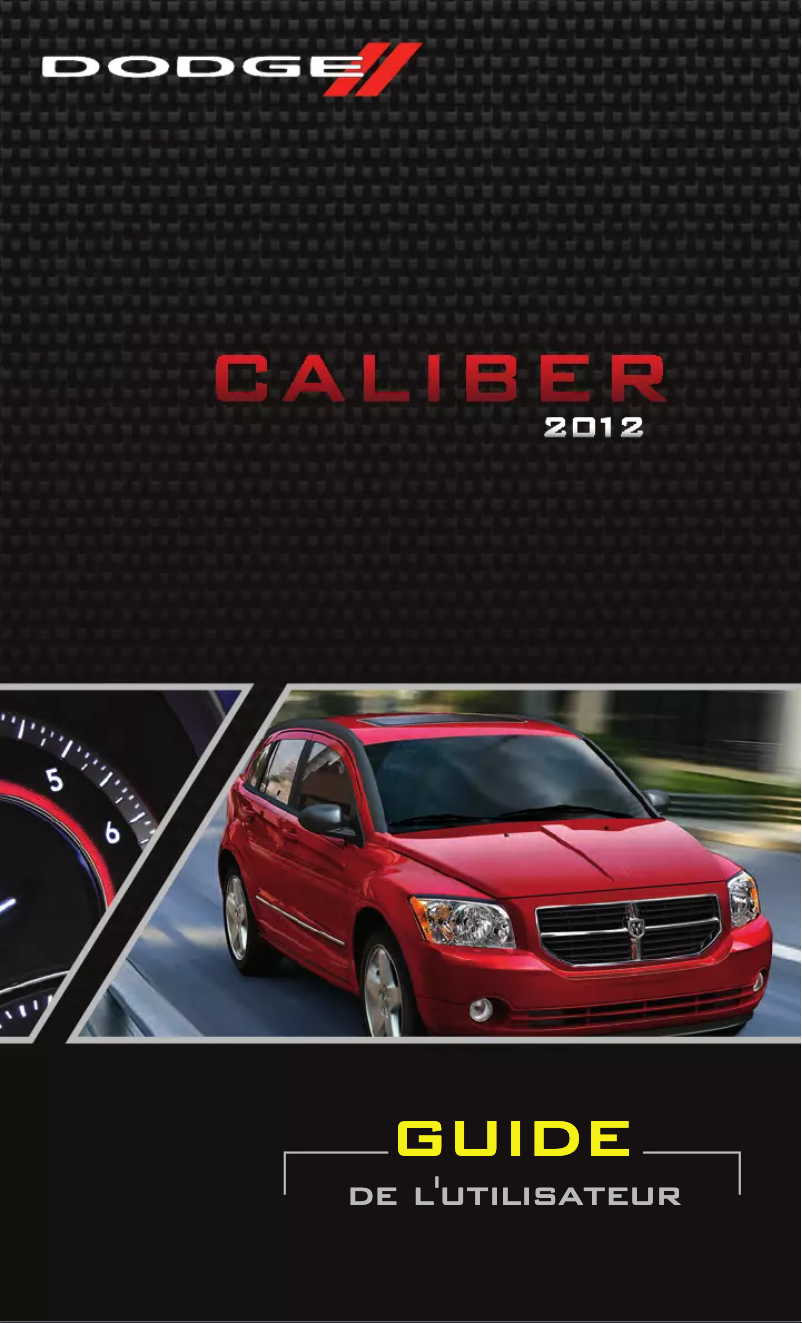 Image de la première page du manuel de l'appareil Caliber (2012)