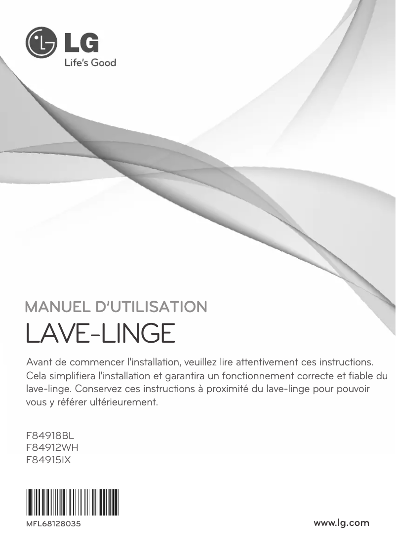 Image de la première page du manuel de l'appareil F84915IX