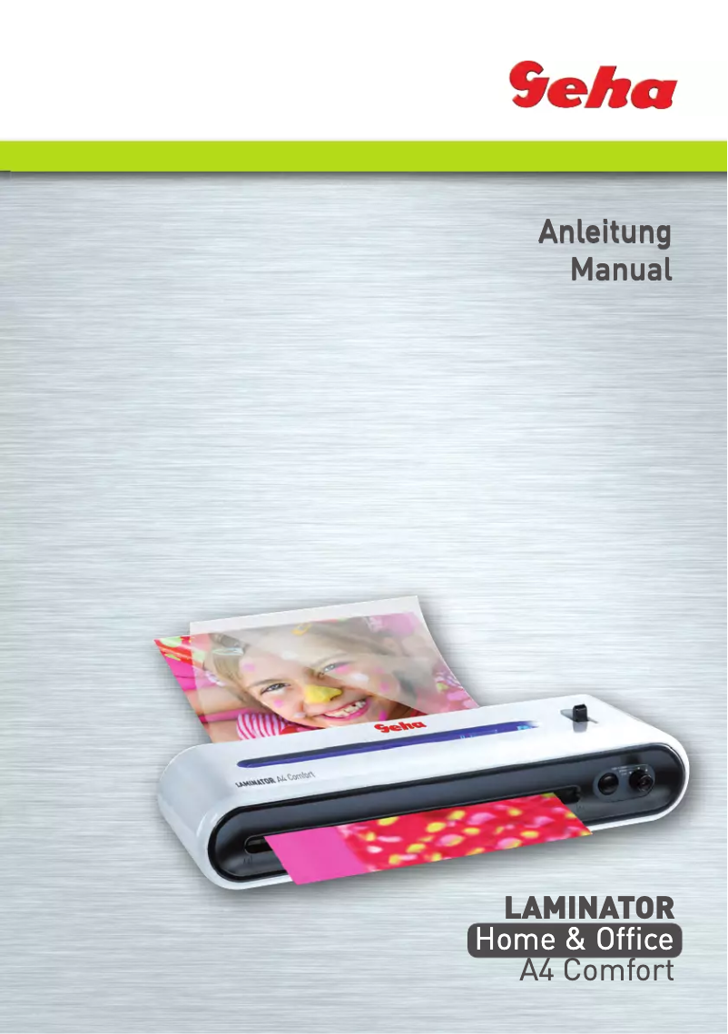 Page 1 de la notice Manuel utilisateur Geha Home & Office A4 Comfort