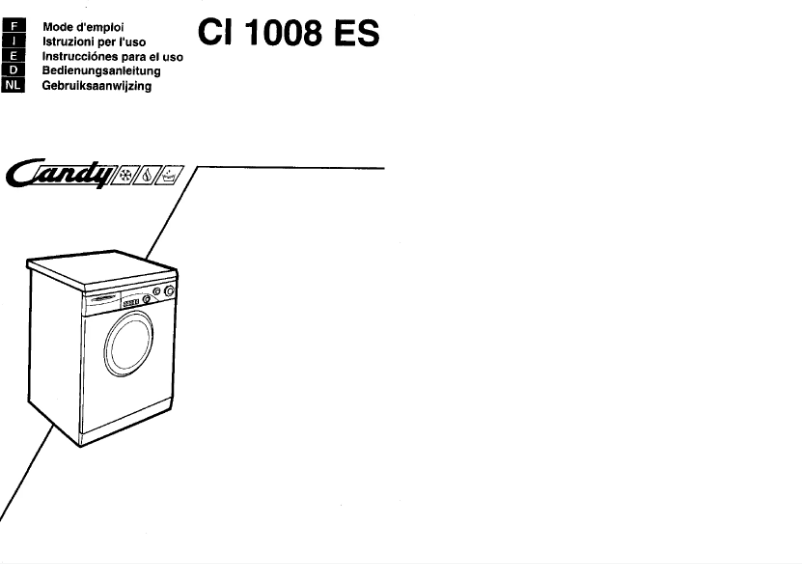 Page 1 de la notice Manuel utilisateur Candy CI 1008 ES