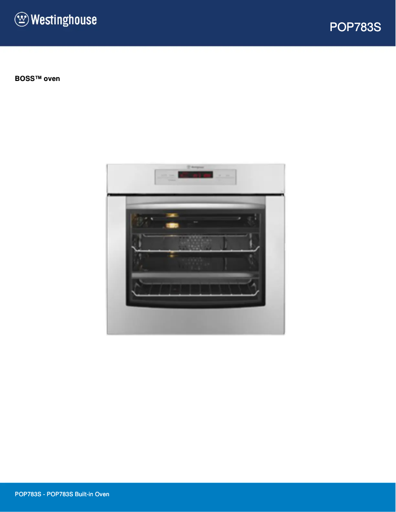 Image de la première page du manuel de l'appareil POP783S