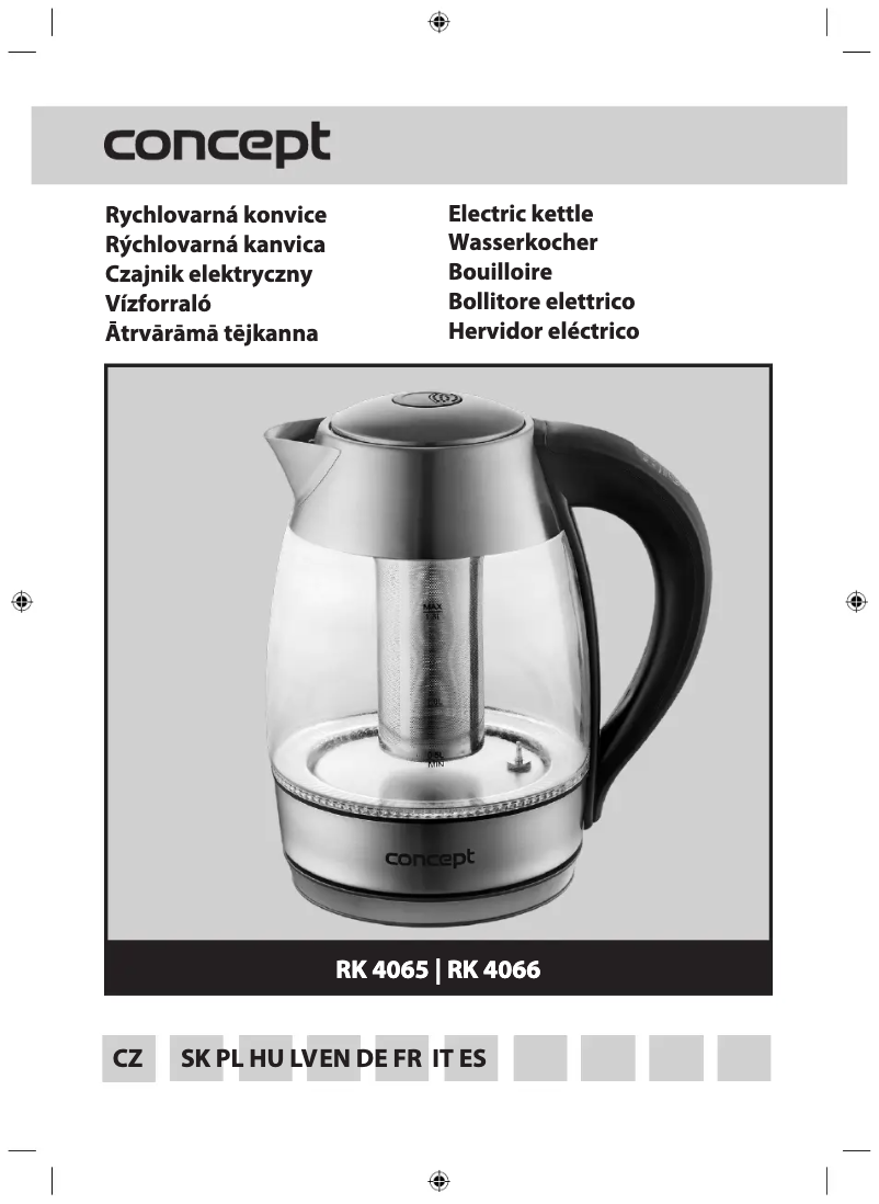 Page 1 de la notice Manuel utilisateur Concept RK 4065