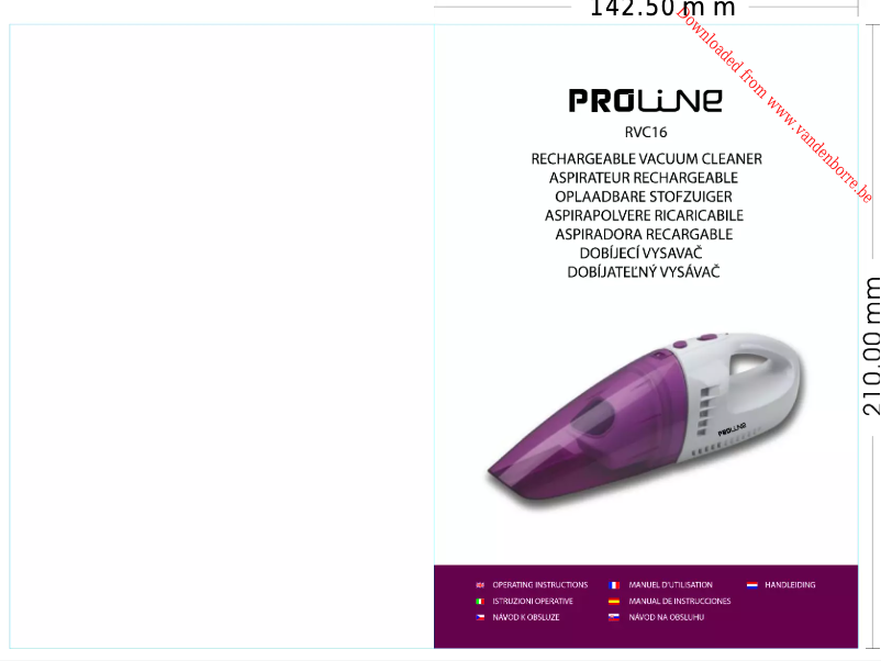 Página 1 del manual Manual de usuario Proline RVC16