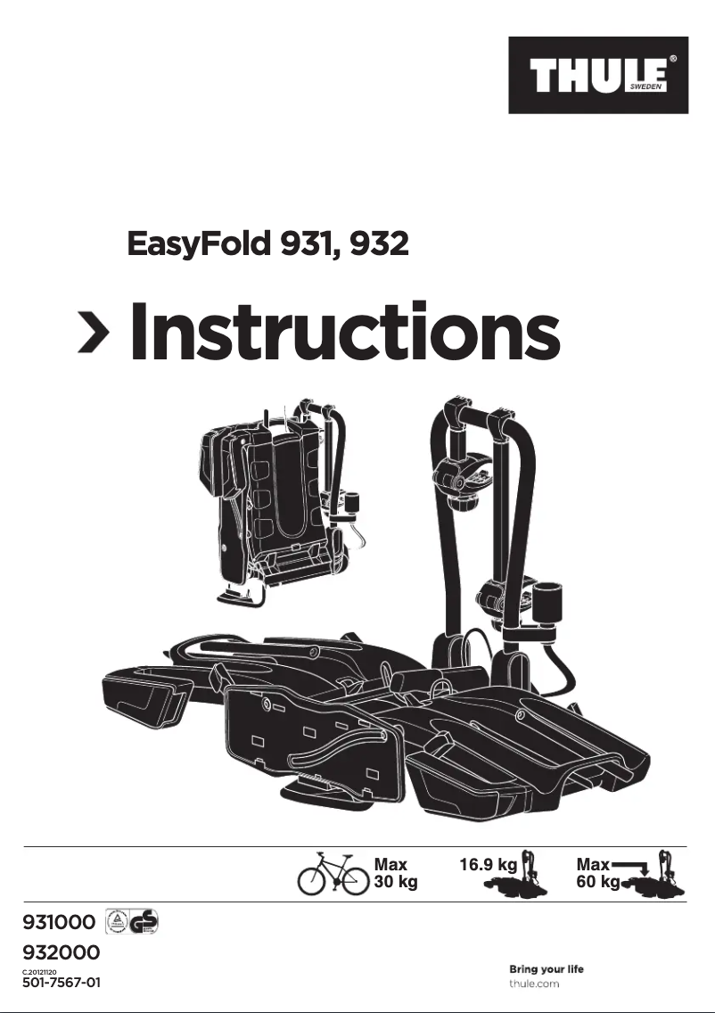 Image de la première page du manuel de l'appareil EasyFold 2B 13 pin 931