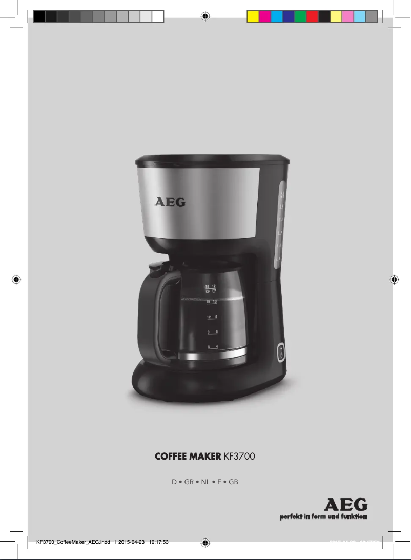 Imagen de la primera página del manual del dispositivo KF3700