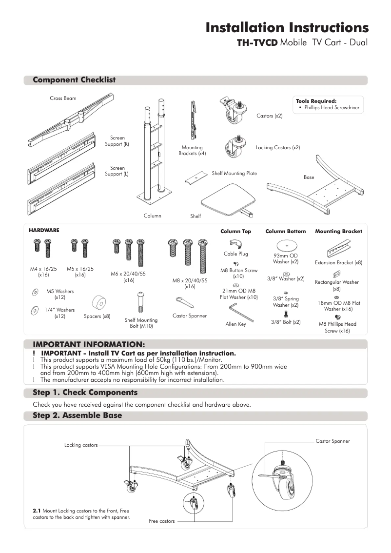 Page n°1 - Manuel utilisateur Atdec TH-TVCD
