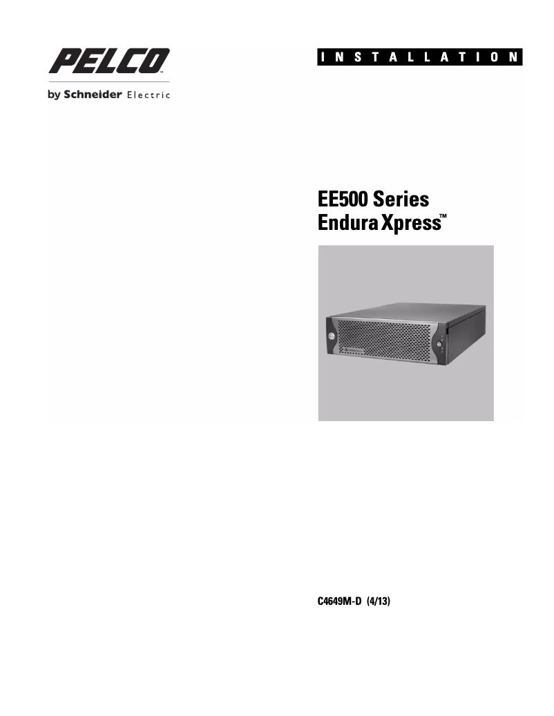 Image de la première page du manuel de l'appareil EnduraXpress EE532F