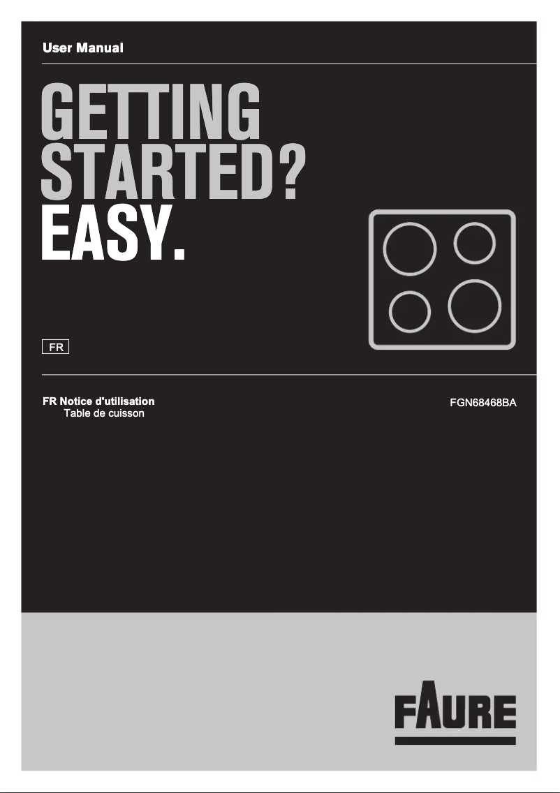 Page n°1 - Manuel utilisateur Faure FGN68468BA