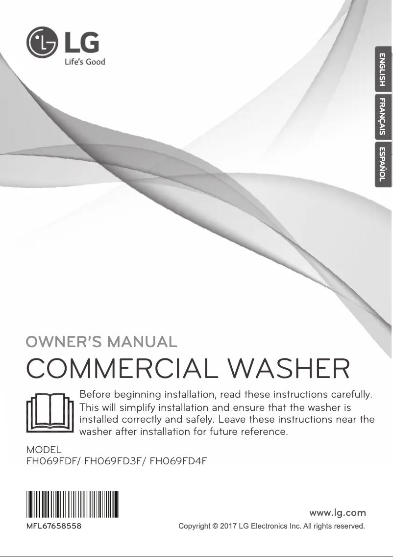 Page 1 de la notice Manuel utilisateur LG FH069FD4F
