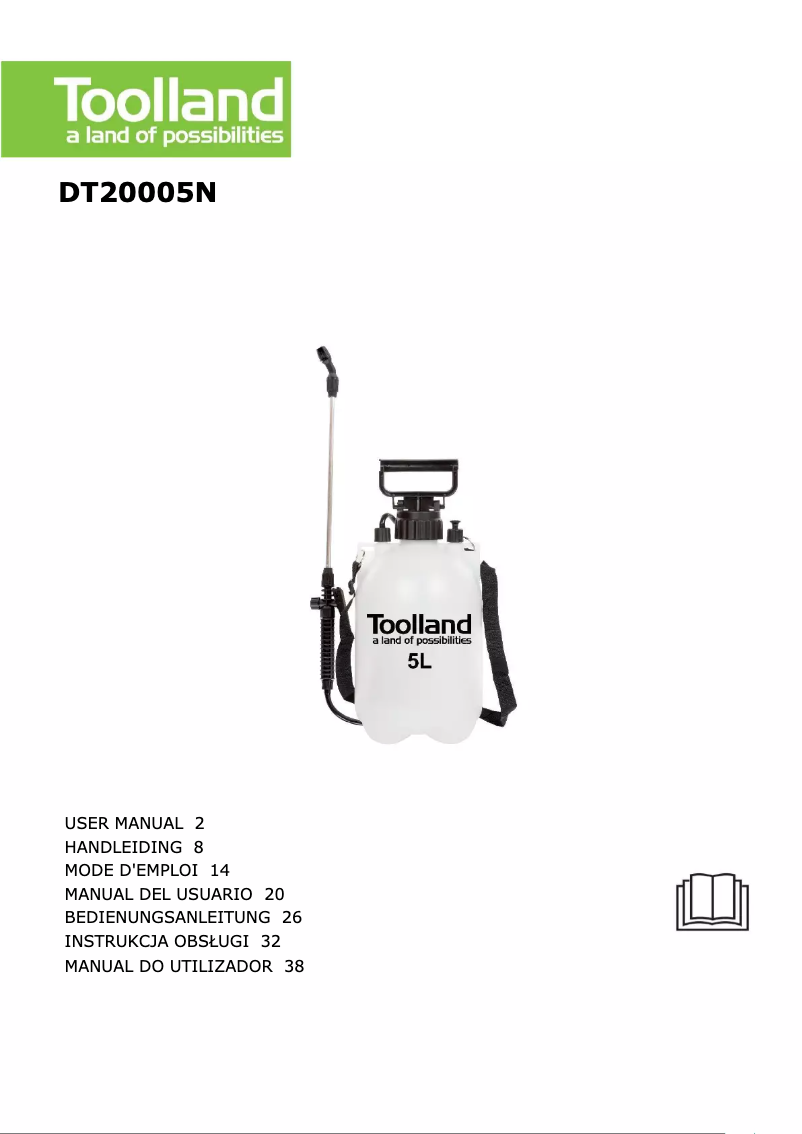 Page n°1 - Manuel utilisateur Toolland DT20005N