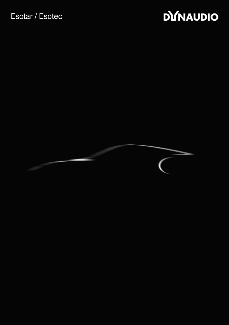Page 1 de la notice Brochure Dynaudio Esotec X 362