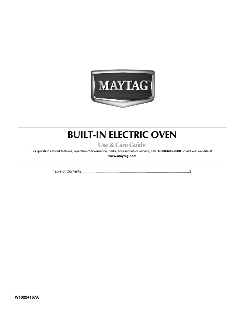 Page n°1 - Manuel utilisateur Maytag CWE5100ACB