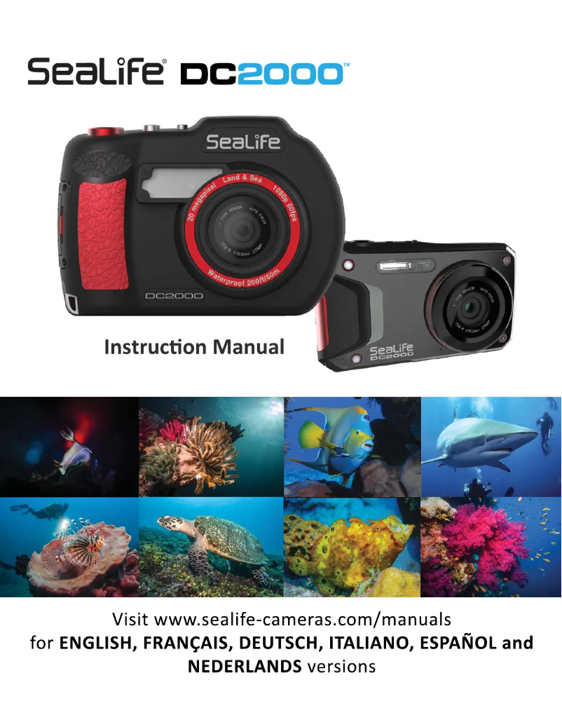 Page 1 de la notice Manuel utilisateur Sealife DC2000