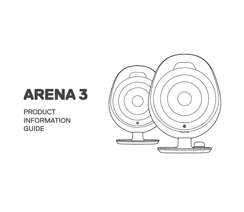 Image de la première page du manuel de l'appareil Arena 3