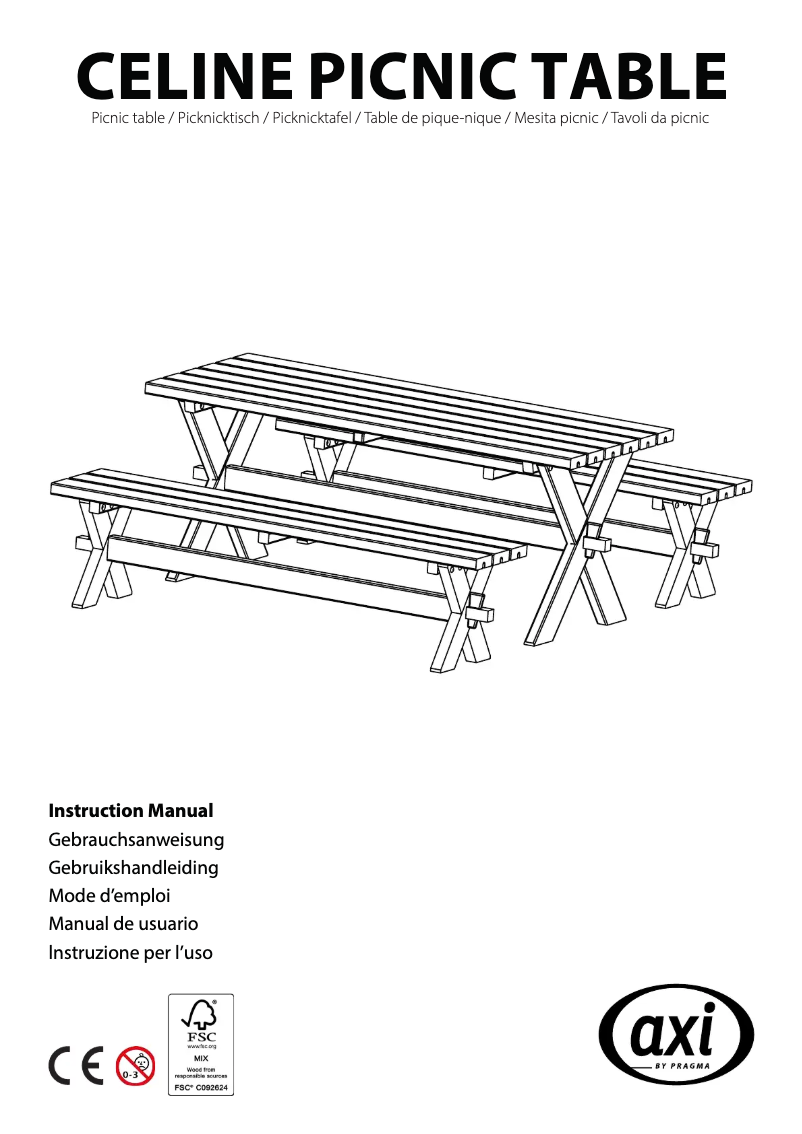 Page 1 de la notice Manuel utilisateur AXI Celine