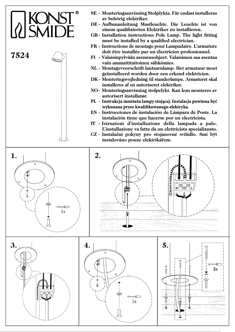 Image de la première page du manuel de l'appareil Trieste