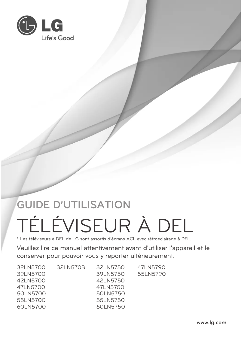 Página 1 del manual Manual de usuario LG 55LN5750